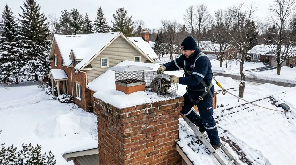 Chimney Animal Removal service for a chimney system