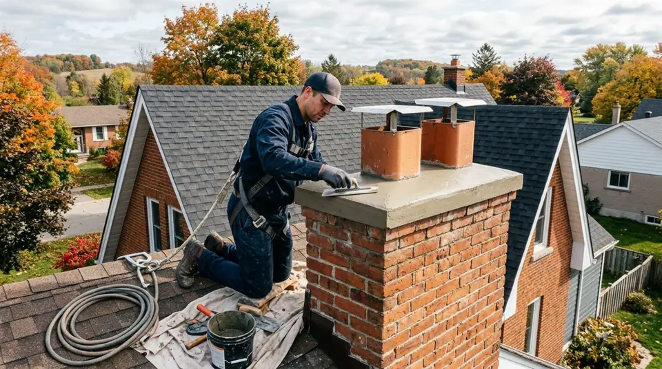 Chimney Crown Repair service for a chimney system