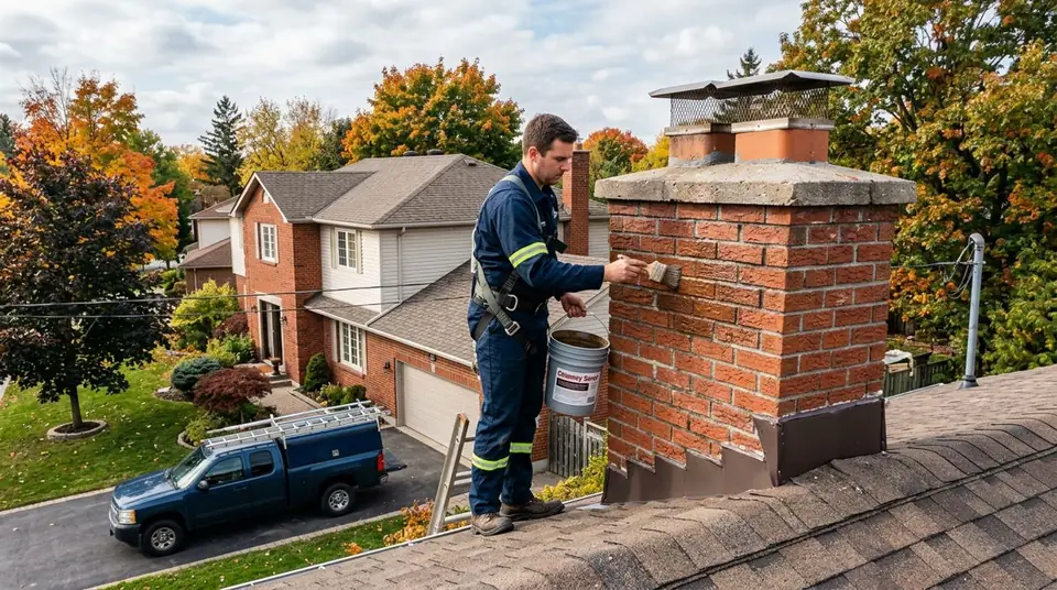 Chimney Waterproofing service for a chimney system