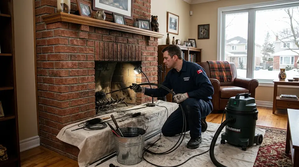 Chimney Sweep service for a chimney system
