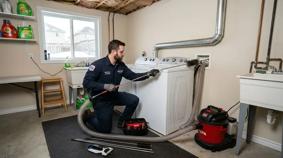 Dryer Vent Cleaning service for a chimney system