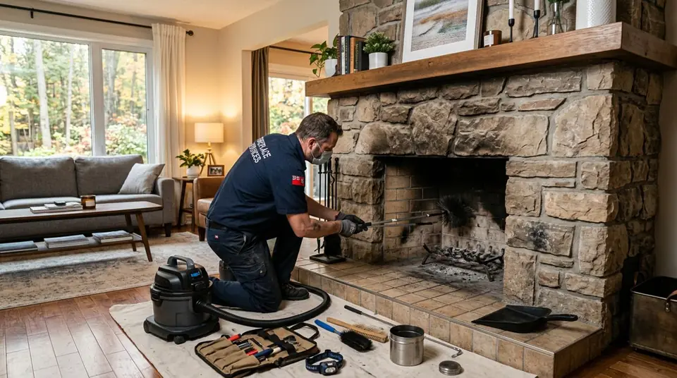 Fireplace Cleaning service for a chimney system