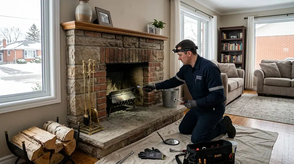 Chimney & Fireplace Dampers service for a chimney system