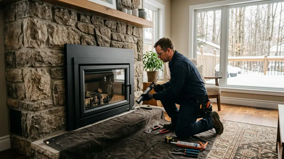 Fireplace Insert Installation service for a chimney system