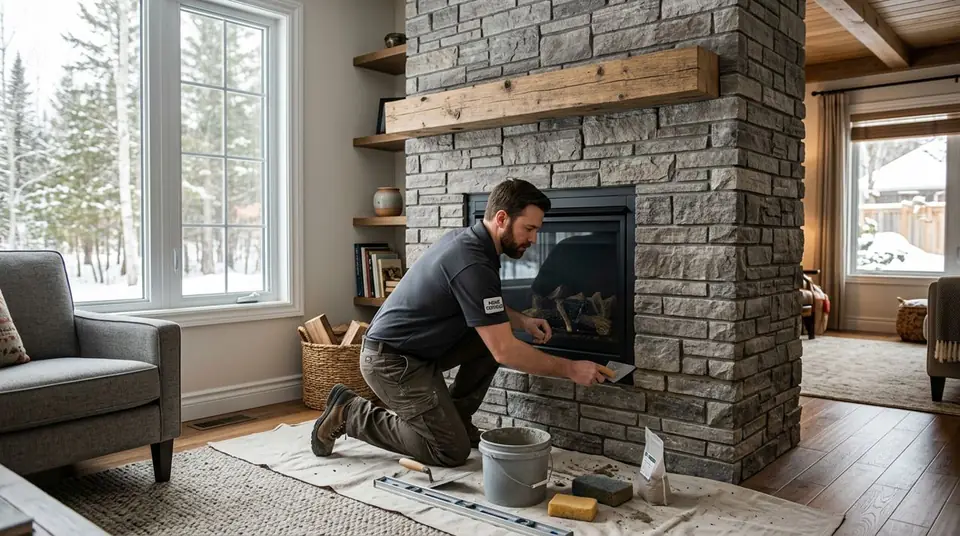 Fireplace Refacing service for a chimney system