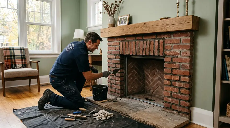 Fireplace Repairs & Restoration service for a chimney system