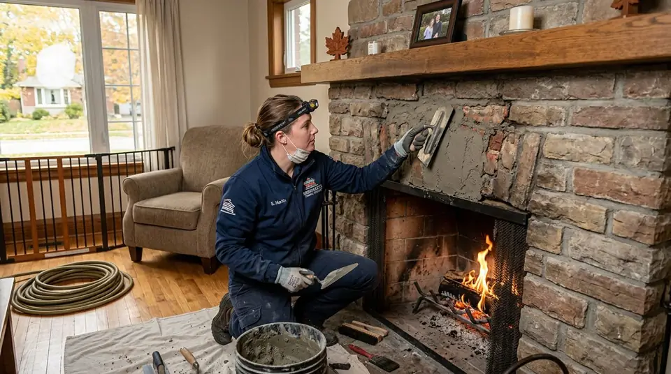 Draft & Smoke Problems service for a chimney system