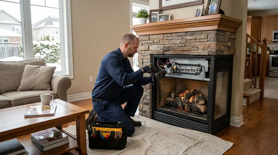 Gas Fireplace Repair service for a chimney system