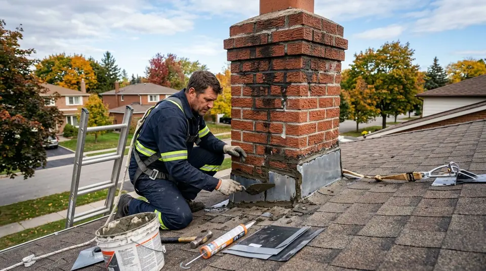 Leaks & Waterproofing service for a chimney system