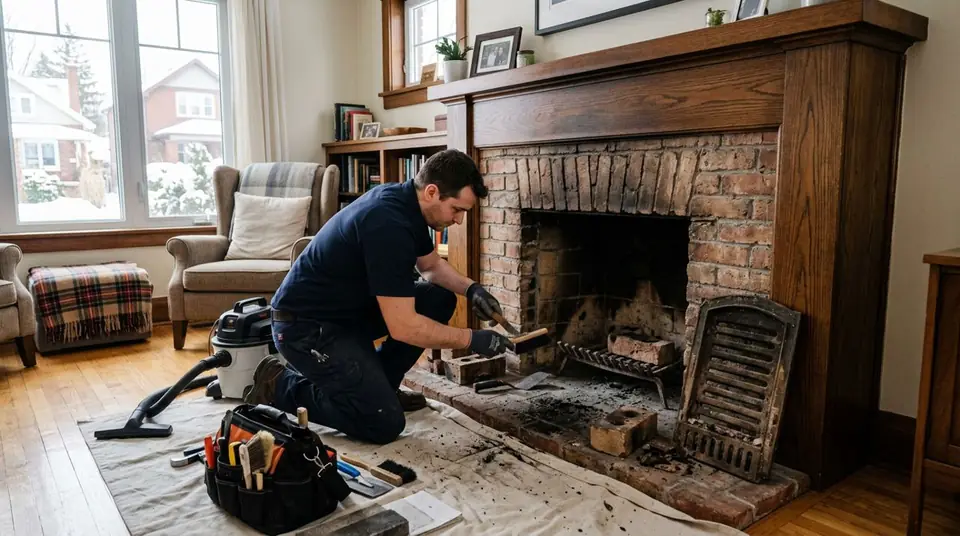 Fireplace Insert Repair service for a chimney system