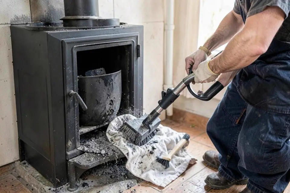 Pellet Stove Cleaning service for a chimney system
