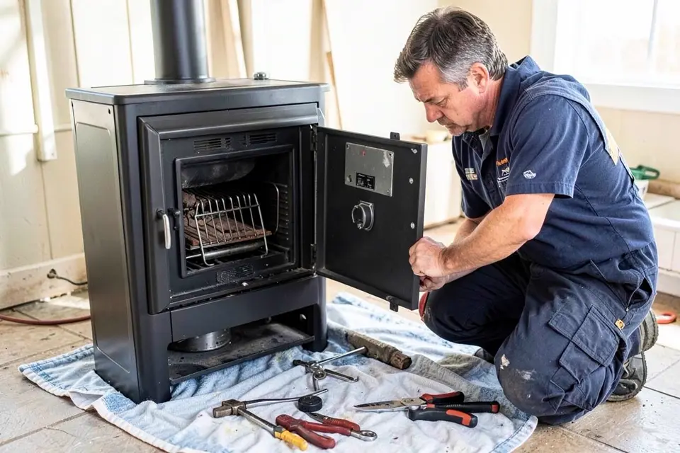 Pellet Stove Repair service for a chimney system