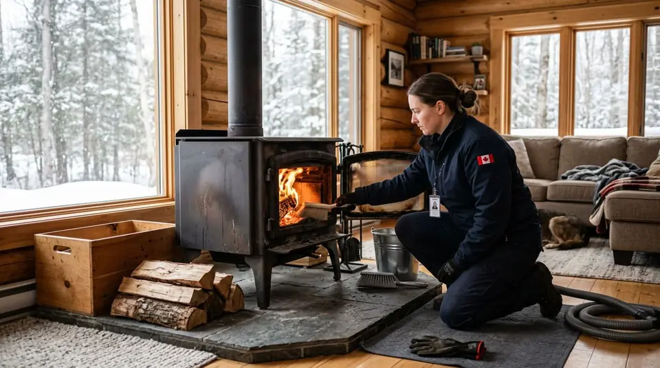 Wood & Pellet Stove Services service for a chimney system